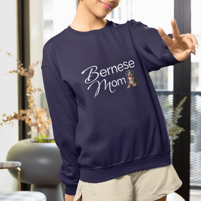 Modern Bernese Mom Gift Bernese Mountain Dog Sweatshirt (Creator Uploaded)