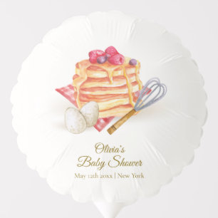 Modern Berry Pancake Egg Whisk Brunch Baby Shower Balloon