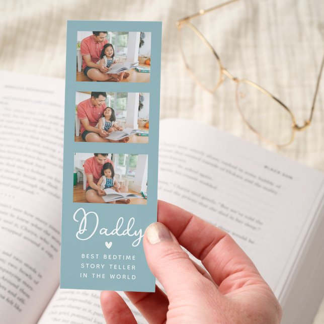 Modern Best Bedtime Storyteller Photo Bookmarks (Hand)