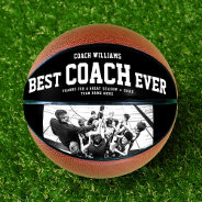 Modern Best Coach Ever Cool Trendy Photo Basketball at Zazzle