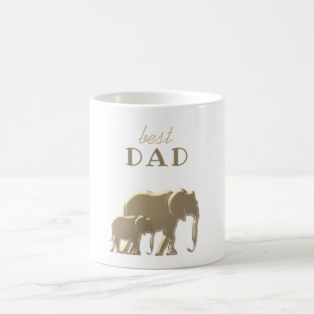 Modern Best Dad Coffee Mug (Center)