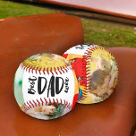 Modern Best Dad ever 5 photos grid collage father Baseball<br><div class="desc">Modern Best Dad ever 5 photos grid collage father 's day baseball</div>