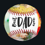 Modern Best Dad ever 5 photos grid collage father Baseball<br><div class="desc">Modern Best Dad ever 5 photos grid collage father 's day baseball</div>
