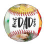 Modern Best Dad ever 5 photos grid collage father Baseball