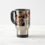 Modern Best Dad Ever 7-Photo Collage Travel Mug<br><div class="desc">Modern personalized travel mug for fathers,  featuring 7 photos with the text,  'Best Dad Ever'. If you need any help customizing this,  please contact me using the message button below and I'll be happy to help.</div>