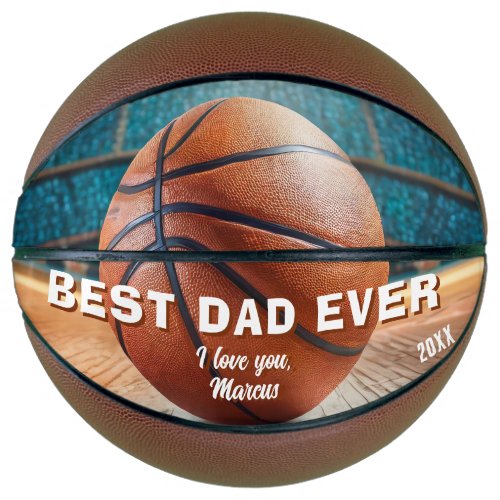 Modern Best Dad Ever Father Image Basketball
