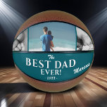 Modern Best Dad Ever Father`s Day 3 Photo Collage Basketball<br><div class="desc">Modern Best Dad Ever Father`s Day Basketball with 3 Photo Collage and Name. A perfect gift for a dad or a new dad on Father`s Day. Personalize with three of your photos, dad`s name and the year. You can change any text on the basketball. A great gift to remember and...</div>