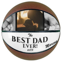 Modern Best Dad Ever Father`s Day Keepsake 3 Photo Basketball