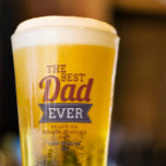 Modern Best Dad Ever Father`s Day Photo Glass Cup<br><div class="desc">Make every sip special with our Modern 'Best Dad Ever' Father's Day Photo Glass Cup. This stunning glass cup not only serves as a beverage holder, but also a beautiful keepsake with a photo of your choice. Crafted with love and precision by Mylini Design, the cup features a modern design...</div>