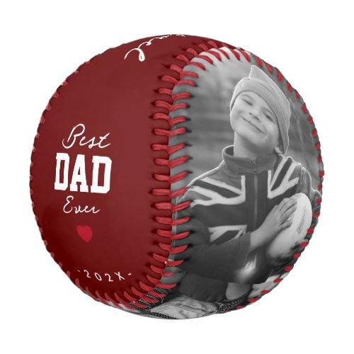Modern Best Dad Ever Fathers Day from daughter Re Baseball