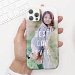 Modern Best Dad Ever Father's Day Photo Case-Mate iPhone 14 Case<br><div class="desc">This phone case design features a full-frame photo and modern hand-writing font greeting that says "BEST DAD EVER". You can customize this phone case with your photo and text...  Available in many sizes for all different models of phones.  It makes a fabulous gift for any dad this Father's Day!</div>