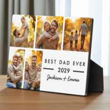 Modern Best Dad Ever Father's Day Photo Collage