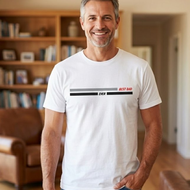 Modern Best Dad Ever  Father's Day T-Shirt (Creator Uploaded)