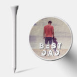 Modern Best Dad Ever Full Photo Golf Tees<br><div class="desc">Best Dad Ever Modern Typography Full Photo Golf Tees. The text is a trendy white typography and overlays the full photo. Add your favorite photo. This modern custom and personalized golf tees is a perfect keepsake sports gift for a dad or a new dad on Father`s Day or birthday.</div>