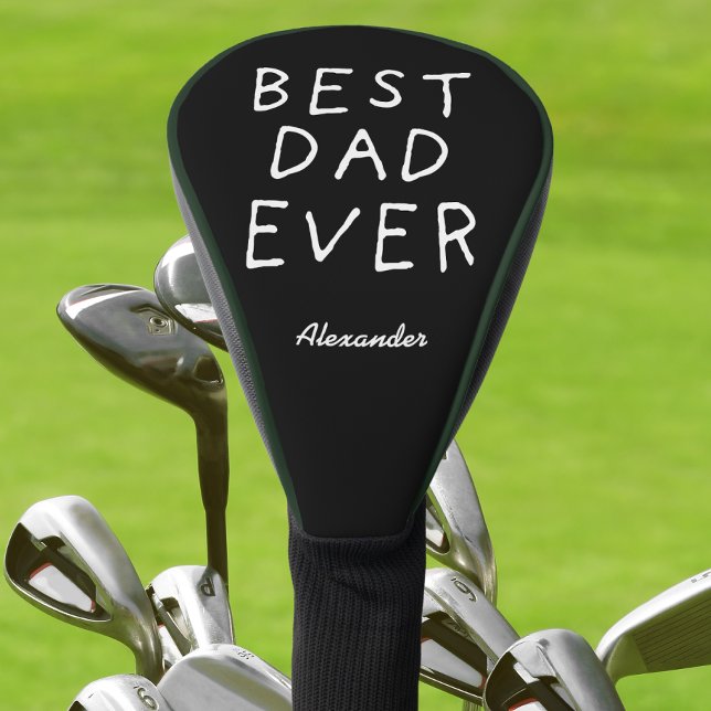 Modern Best Dad Ever Golf Head Cover (Creator Uploaded)