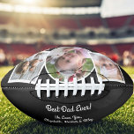 Modern Best Dad Ever Photo Collage Football<br><div class="desc">Dad will love this personalized football with photos of his favorite people. The text reads,  Best Dad Ever with room for your personalization.  PHOTO TIP: For the best results,  use vertical photos for each end and one square photo for the center photo.</div>