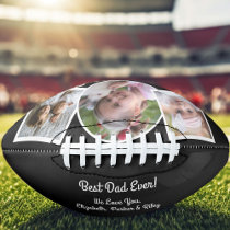Modern Best Dad Ever Photo Collage Football