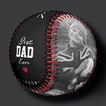 Modern Best Dad Ever Photo Father&#39;s Day From Son Baseball at Zazzle