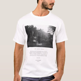 Modern Best Dad Ever Photo Funny Father's Day  T-Shirt