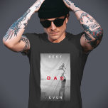 Modern Best Dad Ever Photo Monochrome  T-Shirt<br><div class="desc">The Stylish Black White Best Dad Ever Father's Day t-shirt is the perfect Father's Day gift. Your image will get filtering to achieve a sleek and stylish look. You also have the option to customize the text, making it a unique and personal present for your dad. Show your appreciation and...</div>