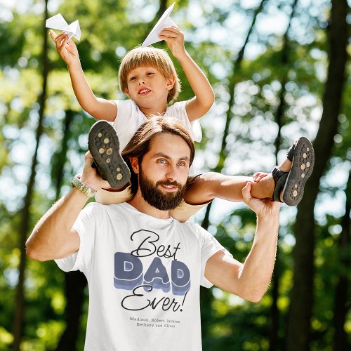 Modern Best Dad Ever T_Shirt