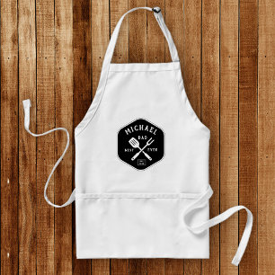Modern BEST DAD EVER Trendy Father's Day Adult Apron