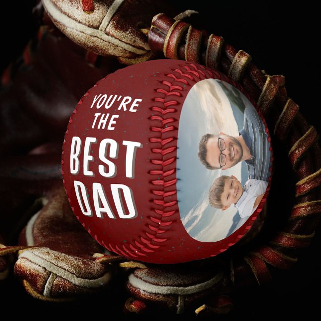 Modern Best Dad Father`s Day 2 Photos Baseball (Creator Uploaded)