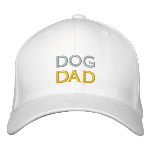 MODERN BEST DOG DAD EVER FUNNY FATHERS DAY  EMBROIDERED BASEBALL CAP