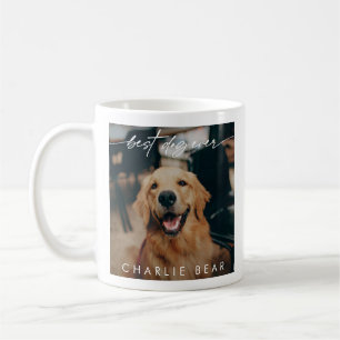 Modern Best Dog Ever Dark Photo Overlay Script  Coffee Mug