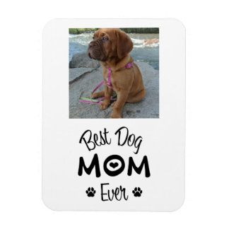 Modern Best Dog Mom 1 Photo Magnet