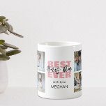 Modern Best Ever Bonus Mom | Photo Collage Coffee Mug<br><div class="desc">A cool gift for Mothers day or a birthday, this cool mug is the perfect keepsake for Moms, stepmoms, new moms, bonus moms, grandmas and dog Moms. The mug features 4 photos and the template message reads 'BEST EVER BONUS MOM' and is personalized with your name. All font styles, sizes...</div>
