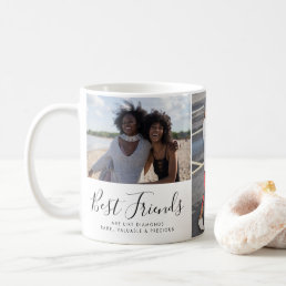 Modern Best Friends 3 Photo Collage BFF Besties Coffee Mug