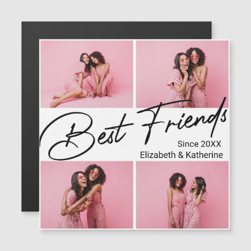 Modern Best Friends 4 Photo Collage Gift