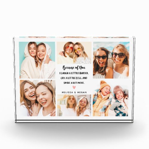 Modern Best Friends 6 Photo Collage Block