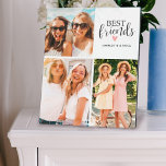 Modern Best Friends Besties Photo Collage Plaque<br><div class="desc">A best friends photo plaque with room for 3 photos. Personalize it with photos of your besties. Designed for you by Blackberry Boulevard.</div>