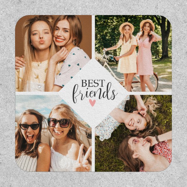 Modern Best Friends Bff Script Photo Patch (Front)