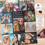 Modern BEST FRIENDS FOREVER 9 Photo Collage Black Jigsaw Puzzle<br><div class="desc">Create a photo memory puzzle with a collage of 9 of your favorite pictures of you and your bestie in your choice of background color as a memorable, meaningful keepsake gift for your BFF. TITLE CHANGE: The simple, classic title BEST FRIENDS FOREVER can be changed and you can add your...</div>