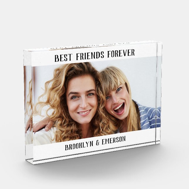 Modern Best Friends Forever Photo Block (Left)