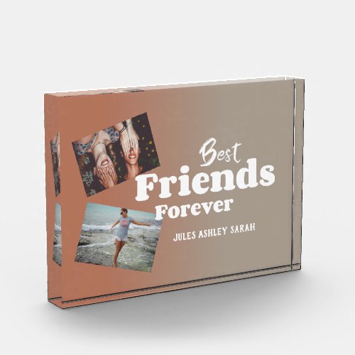 Modern Best Friends Forever Photo Block