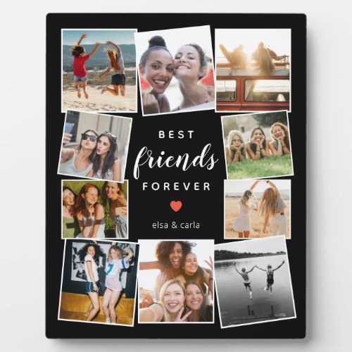 Modern Best Friends Forever Photo Collage Bff Best Plaque