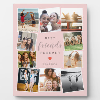 Modern Best Friends Forever Photo Collage Bff Best Plaque