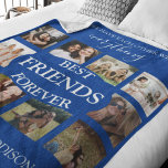 Modern | Best Friends Forever| Photo Collage Fleece Blanket<br><div class="desc">Modern photo collageblanket for your best friend, featuring the saying 'WHEN WE HAVE EACH OTHER WE HAVE EVERYTHING'. 10 square photographs, an oval in the middle of the photo collage which reads 'BEST FRIENDS FOREVER' and your names at the bottom of the fleece blanket. easy to personalize and all completely...</div>