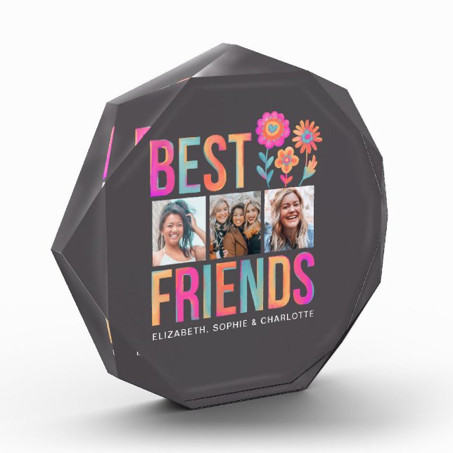 Modern Best Friends Photo  Block (Left)
