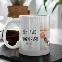 Modern Best Fur Mom Ever | Dog Photo