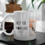Modern Best Fur Mom Ever | Dog Photo Coffee Mug