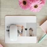 Modern Best Fur Mom Ever | Dog Photo Mouse Pad<br><div class="desc">Modern Best Fur Mom Ever | Dog Photo</div>