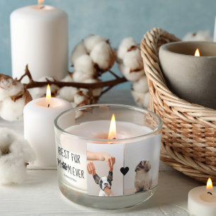 Modern Best Fur Mom Ever Dog Photo Rectangular Sticker