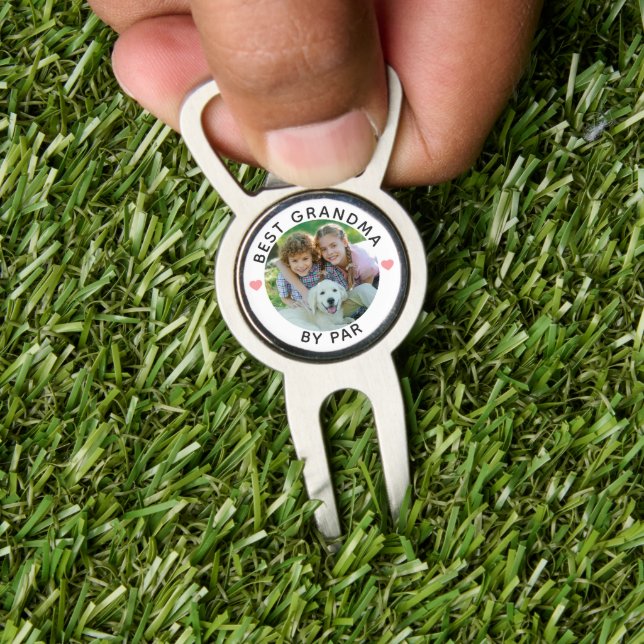 Modern BEST GRANDMA BY PAR Photo Divot Tool (Insitu 1)