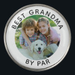 Modern BEST GRANDMA BY PAR Photo Personalized Golf Ball Marker<br><div class="desc">Create personalized photo golf ball marker for the golfer grandmother with the suggested editable title BEST GRANDMA BY PAR. PHOTO TIP: Choose a photo with the subject in the middle and/or pre-crop into a square shape BEFORE uploading and/or use the CROP tool in EDIT to adjust placement within the template...</div>