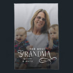 Modern Best Grandma Ever Photo Personalized Kitchen Towel<br><div class="desc">Show grandma some love in the kitchen with the Modern Best Grandma Ever Photo Personalized Kitchen Towel. Featuring your favorite photo and a modern “Best Grandma Ever” message, this towel combines practicality, style, and heartfelt sentiment. Perfect for birthdays, Mother’s Day, holidays, or just because, it’s a gift grandma will use...</div>